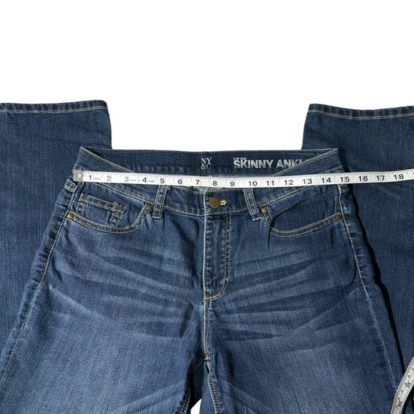 New York & Company Denim Jeans Low Rise Skinny Ankle Stretch Women's Size 8 - Picture 10 of 12